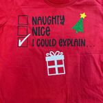 Naughty Nice I could explain CUSTOM TEES Size XL Photo 1