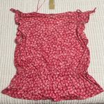 Michael Kors  Red Floral Crop Top NWOT Photo 1