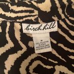 Birch Hill Animal Print Zip Up Jacket Zebra Pattern Long Sleeve Retro Y2K Style Tan Size M Photo 4