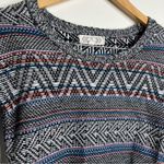 Pink Rose Sweater Slightly Cropped Aztec Geometric Pattern Size XS Soft Photo 1