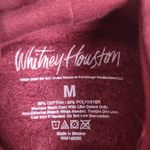 Whitney Houston Hoodie Hooded Sweatshirt Maroon Unixex Size Medium Red Photo 2