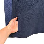 Vineyard Vines  Mixed Media Sherpa Shep Shirt Pullover in Blue Quilted Fleece L Photo 4