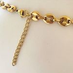 Gold plated Coffee Beans Marina chunky necklace set Bracelets Stainless Steel Photo 5