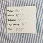 st. john's bay Blue and White Stripe Shorts Size 22W Preppy Blue Cargo Shorts Photo 8