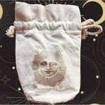 Drawstring Jewelry Pouch Good Mojo Co Sun Face Crystals Stash Bag Cotton Photo 9
