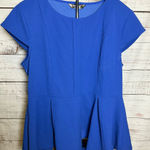 Allegra K  Royal Blue Peplum Blouse Photo 0