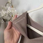 Abercrombie & Fitch  Taupe Stretch Draped Mini Dress Photo 3