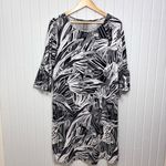 Alexandra+Oak Boat Neck Elbow Sleeve Dress Black and white‎ size XXL Photo 1