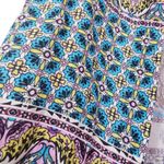 Chico's Patchwork Print 100% Linen Cardigan Photo 8