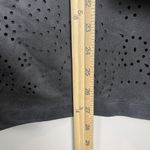 Chico's  Womens Jacket Top Sz 2 US Large Gray Faux Suede Mature Career Dark Preppy Photo 8