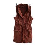 Pilcro and the Letterpress Anthropologie Pilcro terracotta button front denim mini dress US 0 Photo 2