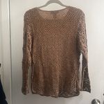 Norton Mcnaughton  brown crochet sweater size large Photo 1