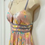 Free People  Wisteria Maxi Dress Light Combo Floral Open Back Pink Size XS New Photo 8