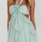 Selfie Leslie  seafoam green mini dress flowy  Photo 0