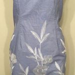 Tahari blue embroidered scalloped lace dress. NWT Photo 6