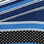 J. McLaughlin Nicola Tiered Catalina Skirt Blue White Black Geometric Print MED Photo 7