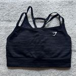 Gymshark  black stripped sports bra Photo 0