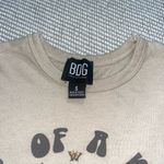 Urban Outfitters  Bdg Tan Floral Graphic “One Of A Kind” Crop Baby Tee Sz Sm Photo 3