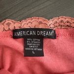 American Dream VTG Y2K Babydoll Tank Top Sz L Cami Lace Trim Barbie Pink Preppy Photo 4