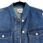 Vintage Denim Vest Crop Western Grunge Size Medium Blue Photo 2