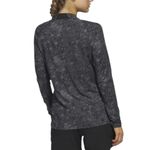 Adidas  Ultimate 365 Tour Long Sleeve Printed Golf Polo Shirt Gray Women’s Small Photo 1