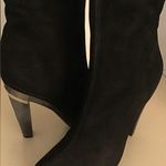 Diane Von Furstenberg  women black suede leather platform boots US 8.5 Euro 39.5 Photo 0