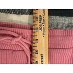 ZARA  Ribbed Knit High Waist Flare Pants Pink Stretch Size Medium Boho Bohemian Photo 10