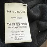 SOFIE D'HOORE Black Wool Solid Button Photo 3
