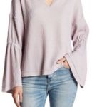 We The Free by Free People Light Purple Dahlia Bell Sleeve Top Photo 0