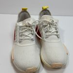 Adidas  White Sneakers with Red and Yellow Details Photo 1
