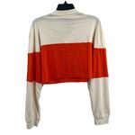Daydreamer  New York City 77 Red Cropped Long Sleeve Rugby Tee Sporty Large New Photo 2