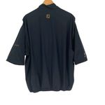 Dryjoys by Footjoy Mens 1/4 Zip Pullover Golf Rain Wind Jacket Black Size XL Photo 2
