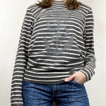 Obey  Grey Anchor & Snake Striped Sweatshirt Photo 0