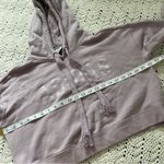 Adidas 100% Cotton Cropped Pullover Hoodie Sweater Purple (Small) Photo 3