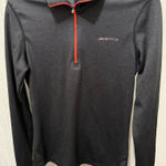 New Balance  Charcoal Quarter-Zip with Neon Trim Photo 0
