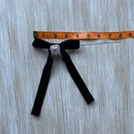 Black Heart bow coquette hair clip Photo 1