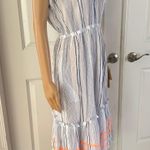 Anthropologie Sundry Embroidered Stripe Midi Dress Photo 8