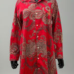 Ralph Lauren Lauren   Red Paisley Shirt‎ Dress Tunic M Photo 0