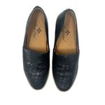 Patricia Nash Licata Slip On Sneakers Flat Braided Leather Black Size US 8.5 Photo 1