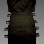 NWOT CHICME Black Dress W/ Rhinestone Cutouts Sz Small Photo 0