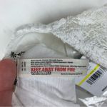 Free People size medium white lace mini dress new bridal anthro open back Photo 4