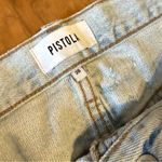 Pistola  Charlie Light Wash Distressed Denim Jeans Straight Leg Button Fly Sz 28 Photo 2