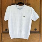 Lacoste  White Short Sleeve Sweater Size L Photo 0