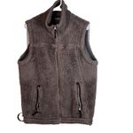 Free Country  Sherpa Fleece Vest Brown Zip up Cozy outdoor Layer Women's size XL Photo 1