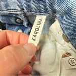 GRLFRND  Karolina Button Fly Skinny Jeans Womens 25 Distressed Light Wash Denim Photo 15