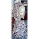 Macy's NWT MSK, Macy’s Slvlss Paisley Print Ruffle Dress, Sz M Photo 1