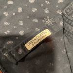 Cactus New York Slim Fit Paisley Print Long Sleeve Button Up Shirt Women Small Blue Photo 4