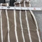 BCBGMAXAZRIA BCBG Women's Shorts Striped Brown Size Medium Lined Drawstring Photo 9