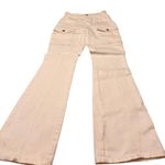 Derek Lam 10 Crosby Cream Cargo Pants Size 25 Utility Flare Pocket Trousers FLAW Photo 5