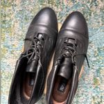 Vintage Prima Royale black leather cuff ankle tie boots, size 8 Photo 4